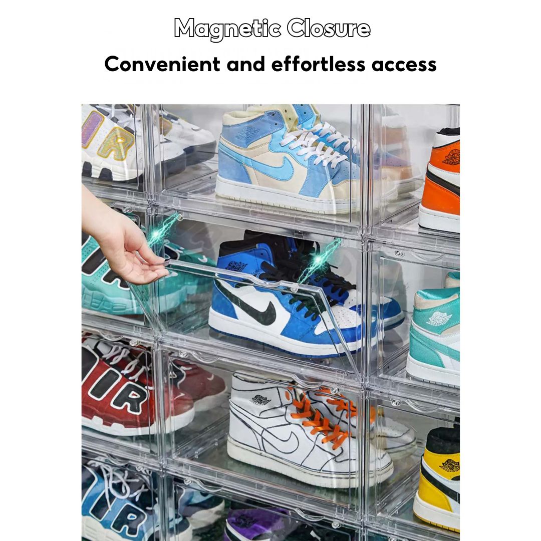 Acrylic Display Box Transparent Collectibles Case for Pop Mart, Shoes, Labubu, Lego, Toys & Bag Organizer