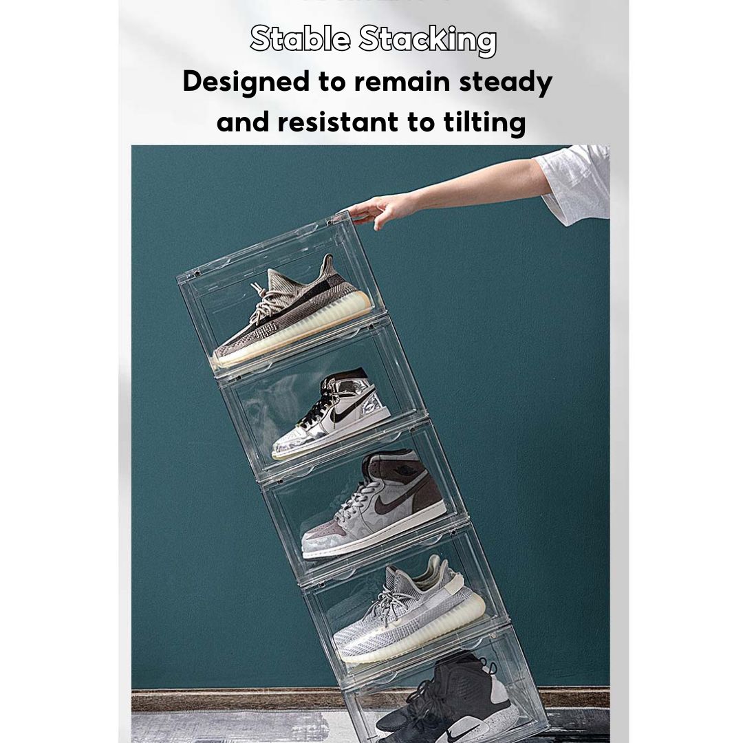 Acrylic Display Box Transparent Collectibles Case for Pop Mart, Shoes, Labubu, Lego, Toys & Bag Organizer