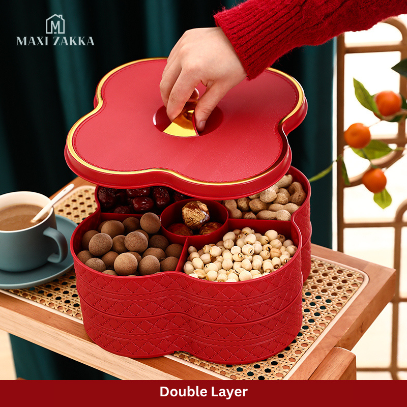 ๐ธ๐ฌ Ready Stock Candy Tray Sweet Nut Snack Platter Box Cookie Biscuit Container Plate Assortment CNY Chinese New Year