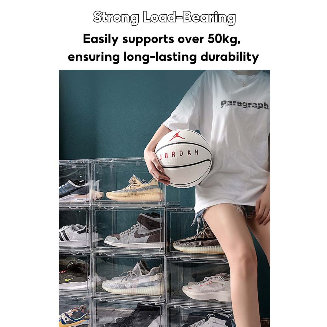 Acrylic Display Box Transparent Collectibles Case for Pop Mart, Shoes, Labubu, Lego, Toys & Bag Organizer