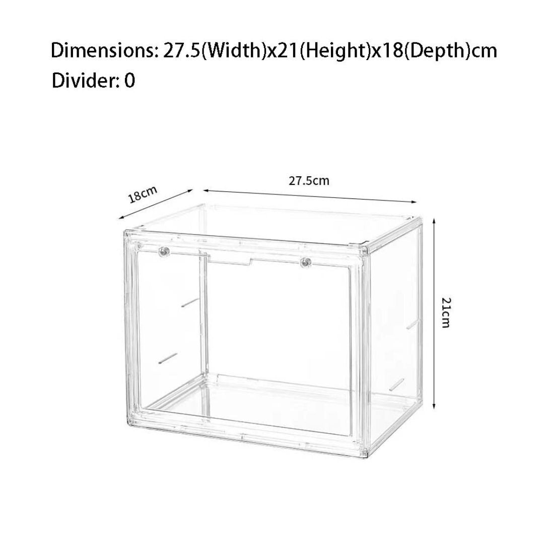 Acrylic Display Box Transparent Collectibles Case for Pop Mart, Shoes, Labubu, Lego, Toys & Bag Organizer