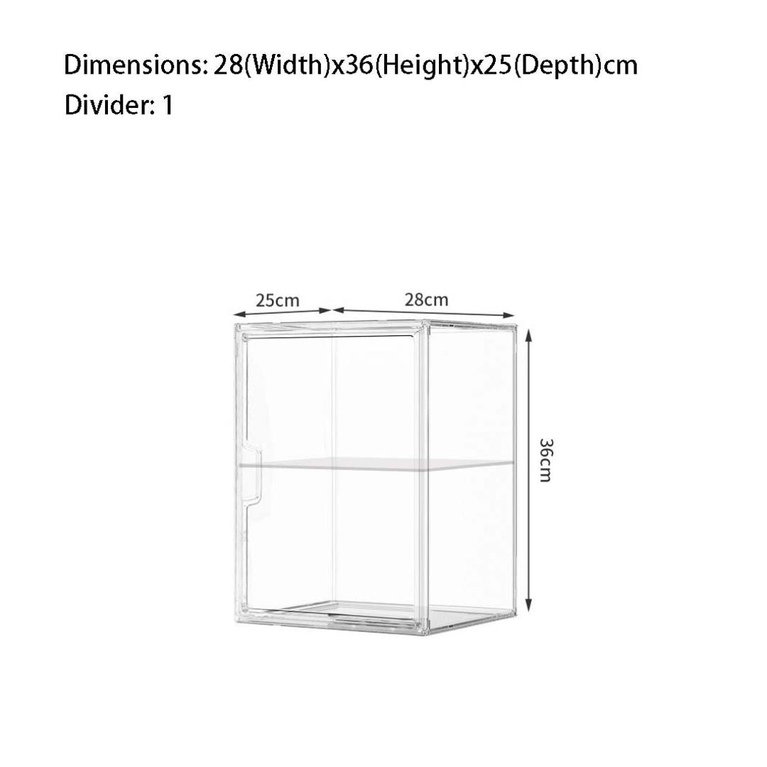 Acrylic Display Box Transparent Collectibles Case for Pop Mart, Shoes, Labubu, Lego, Toys & Bag Organizer