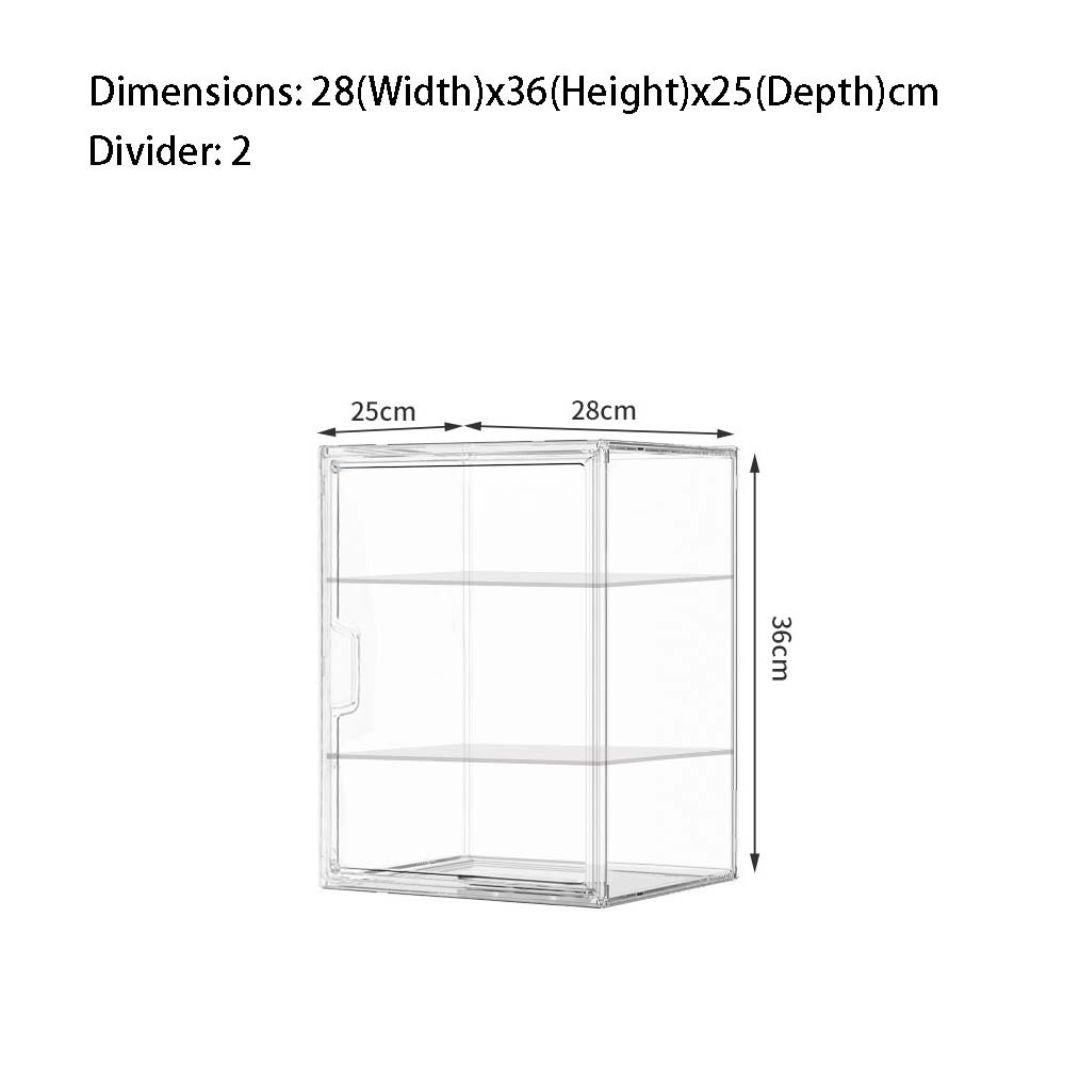 Acrylic Display Box Transparent Collectibles Case for Pop Mart, Shoes, Labubu, Lego, Toys & Bag Organizer