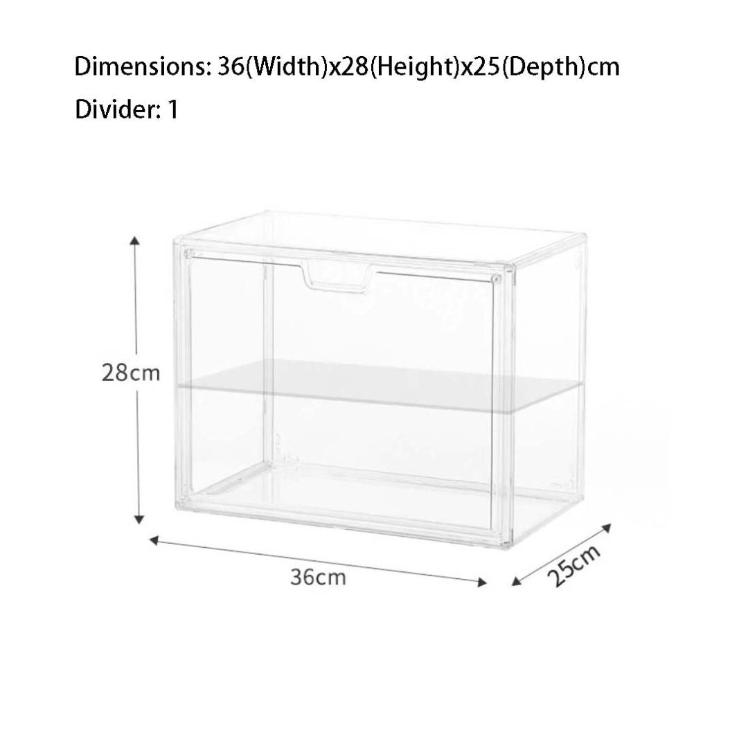 Acrylic Display Box Transparent Collectibles Case for Pop Mart, Shoes, Labubu, Lego, Toys & Bag Organizer