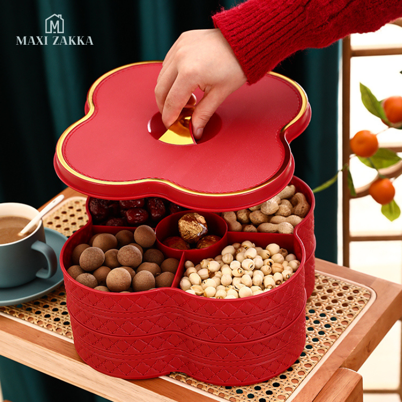 ๐ธ๐ฌ Ready Stock Candy Tray Sweet Nut Snack Platter Box Cookie Biscuit Container Plate Assortment CNY Chinese New Year