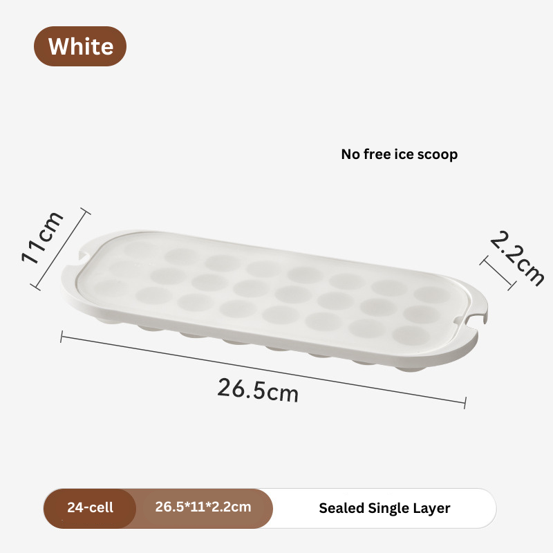 ๐ธ๐ฌ Ready Stock Ice Cube Tray Mold Maker Household Square Ice Storage Press-and-Release Easy Release Silicone Ice Box
