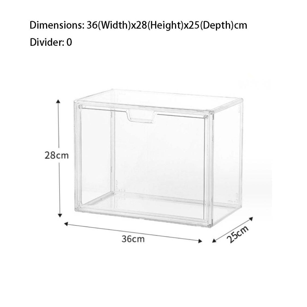 Acrylic Display Box Transparent Collectibles Case for Pop Mart, Shoes, Labubu, Lego, Toys & Bag Organizer