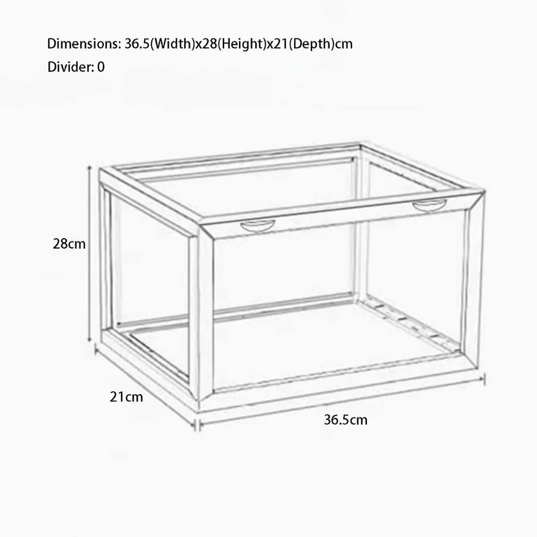 Acrylic Display Box Transparent Collectibles Case for Pop Mart, Shoes, Labubu, Lego, Toys & Bag Organizer