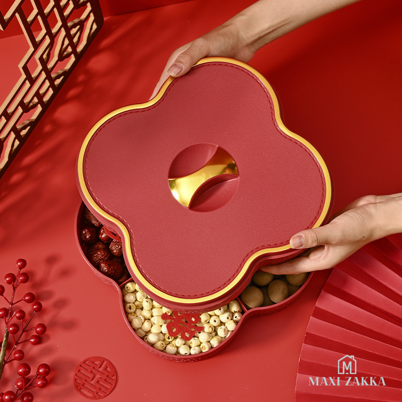 ๐ธ๐ฌ Ready Stock Candy Tray Sweet Nut Snack Platter Box Cookie Biscuit Container Plate Assortment CNY Chinese New Year