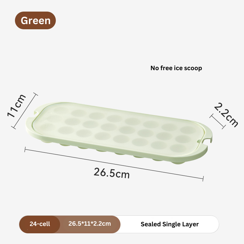 ๐ธ๐ฌ Ready Stock Ice Cube Tray Mold Maker Household Square Ice Storage Press-and-Release Easy Release Silicone Ice Box