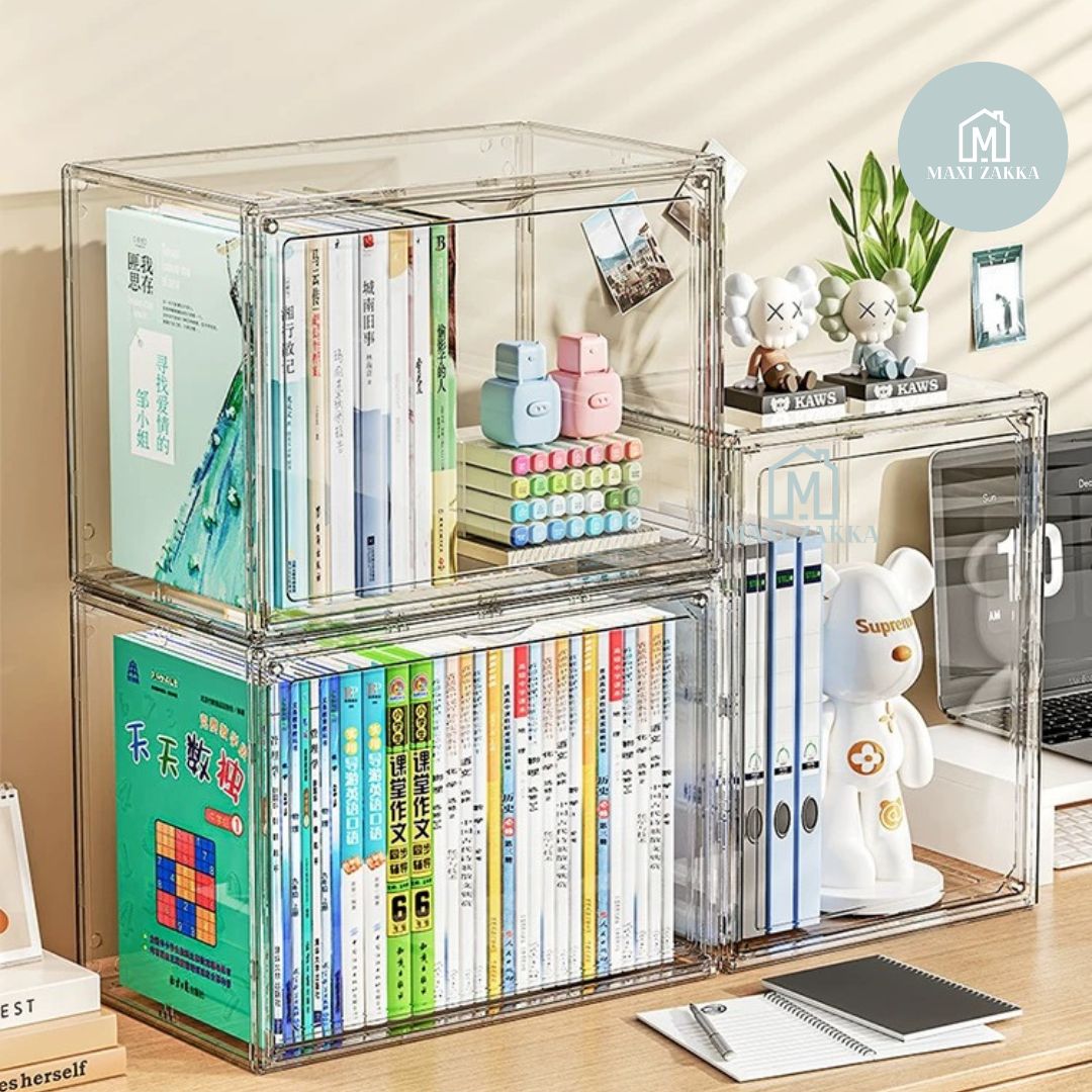 Acrylic Display Box Transparent Collectibles Case for Pop Mart, Shoes, Labubu, Lego, Toys & Bag Organizer