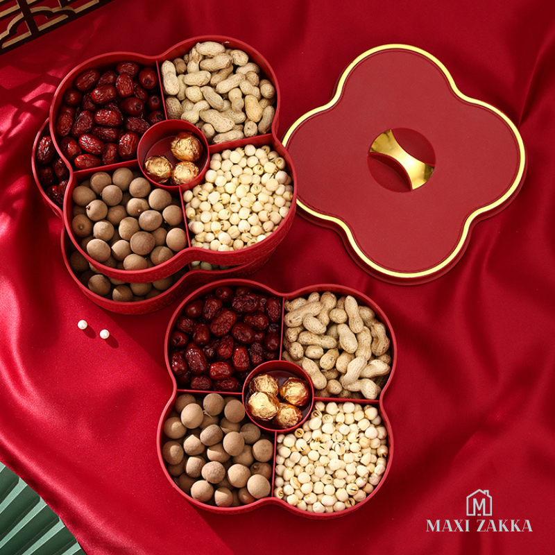 ๐ธ๐ฌ Ready Stock Candy Tray Sweet Nut Snack Platter Box Cookie Biscuit Container Plate Assortment CNY Chinese New Year