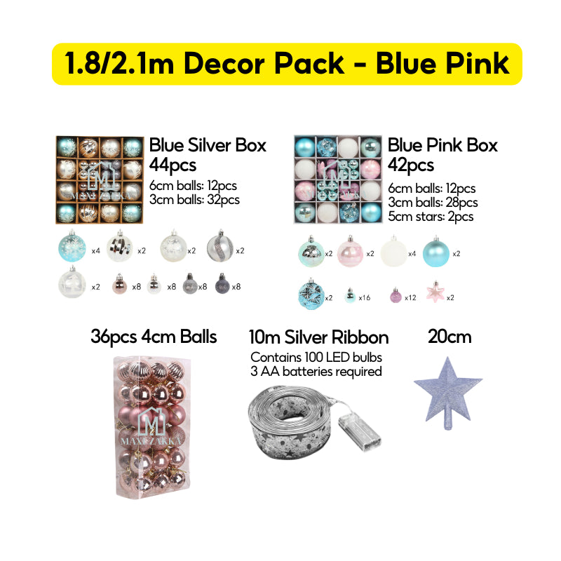 ๐ธ๐ฌ Ready Stock Premium Artificial Holiday Christmas Tree Value Decor Pack 150cm/180cm/210cm Full Dense Led Light Ribbon