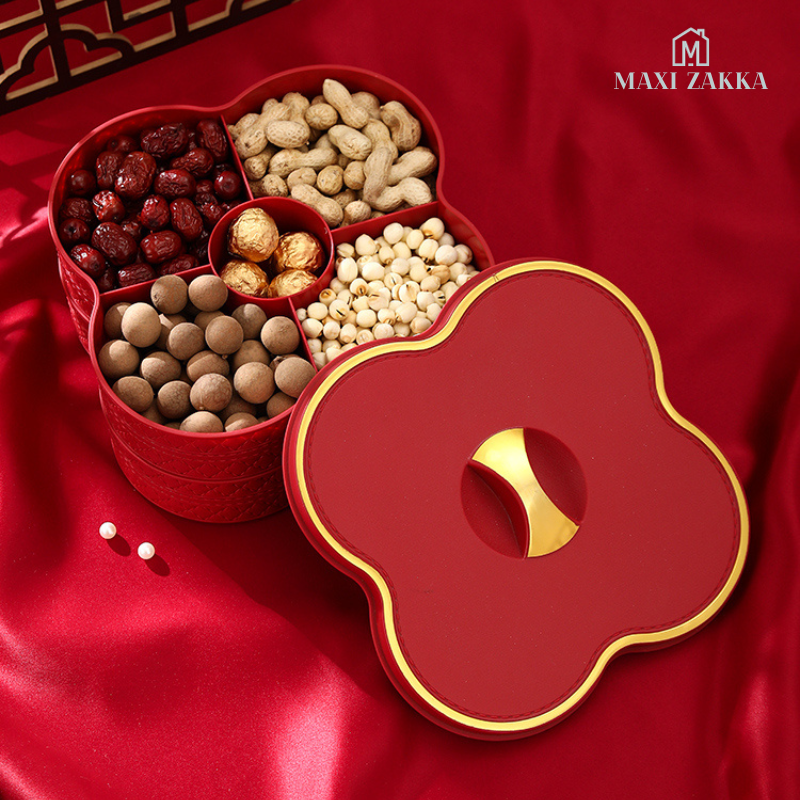 ๐ธ๐ฌ Ready Stock Candy Tray Sweet Nut Snack Platter Box Cookie Biscuit Container Plate Assortment CNY Chinese New Year