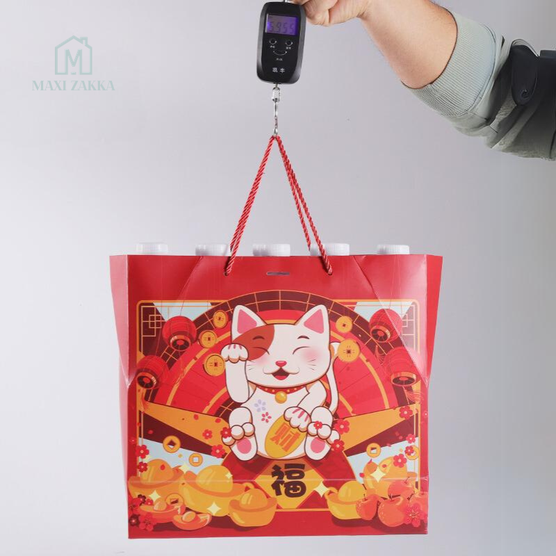 ๐ธ๐ฌ Ready Stock CNY Paper Gift Bag Mandarin Orange Candy Lucky Bag Fortune Gift Bag Chinese New Year 2024 Red Carrier Bag