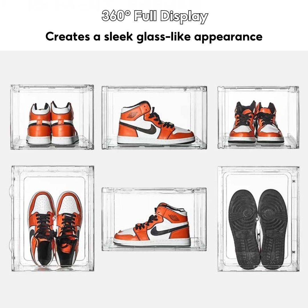 Acrylic Display Box Transparent Collectibles Case for Pop Mart, Shoes, Labubu, Lego, Toys & Bag Organizer