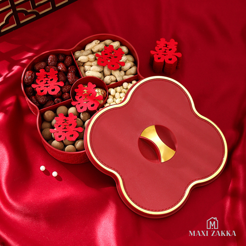 ๐ธ๐ฌ Ready Stock Candy Tray Sweet Nut Snack Platter Box Cookie Biscuit Container Plate Assortment CNY Chinese New Year