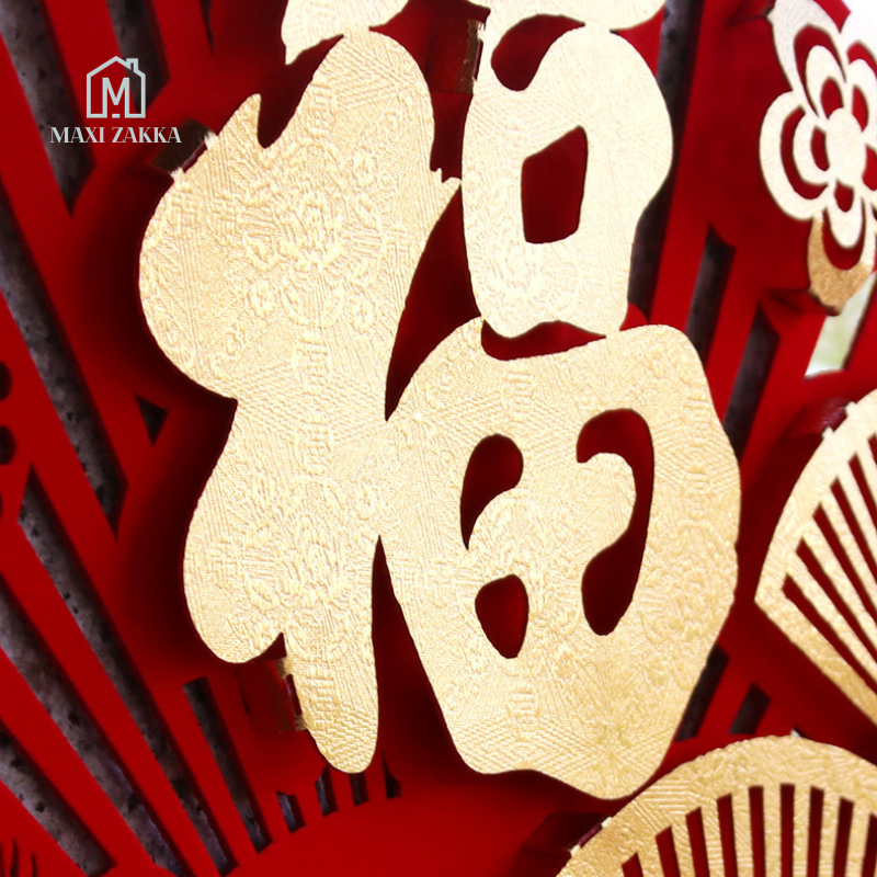 ๐ธ๐ฌ Ready Stock DIY Chinese New Year Decoration Hanging Ornament Sticker CNY Spring Festival 3D Home Door Window FU