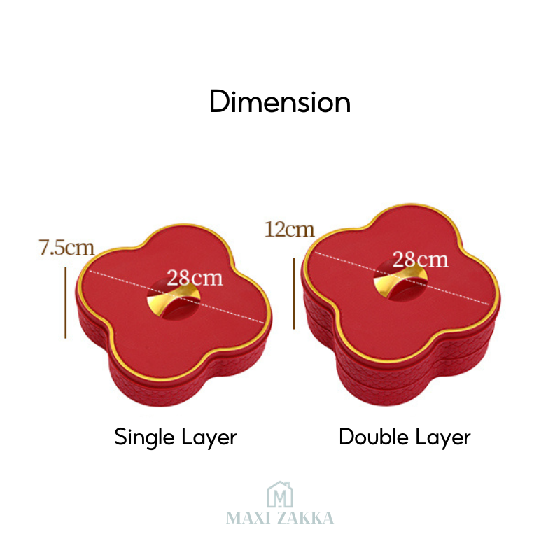 ๐ธ๐ฌ Ready Stock Candy Tray Sweet Nut Snack Platter Box Cookie Biscuit Container Plate Assortment CNY Chinese New Year