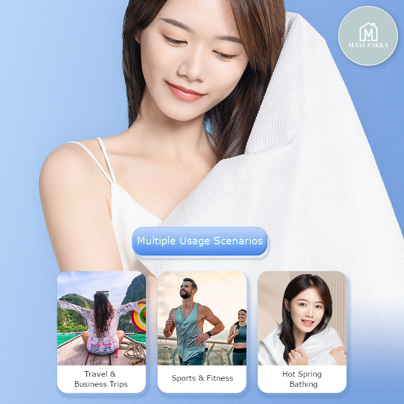 ๐ธ๐ฌ Ready Stock Premium Disposable Travel Towel Set Thickened Enlarged Nonwoven Bath Towel Hotels Business Trips Beach