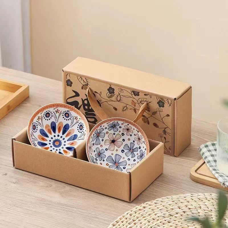 🇸🇬 Ready Stock Ceramic Bowl Chopsticks Gift Set Wedding Housewarming Corporate Gift Dining Tableware Soup Bowl CNY 2014