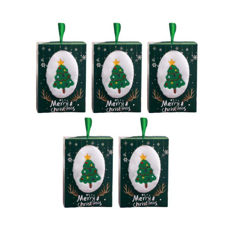 Ready Stock Christmas Towel Gift Embroidery Children Customer Giveaway Promotion Plush Toy Cake Corporate Chrix Eve