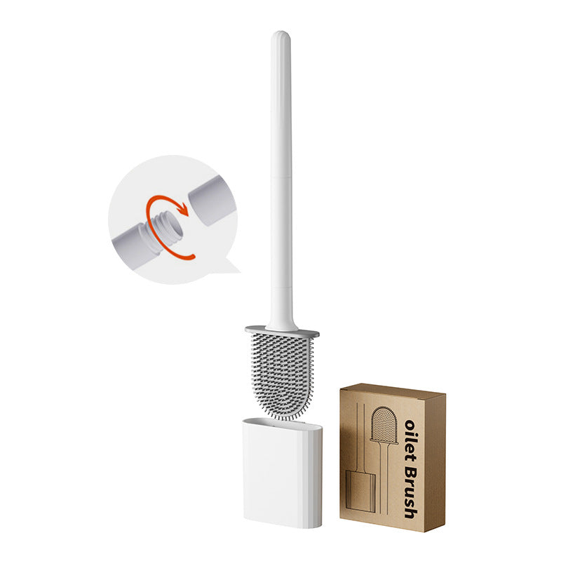 πΈπ¬ Ready Stock Toilet Brush With Holder Wall Mounted Silicone Toilet Brush Cleaning Brush Cleaner Scrubber