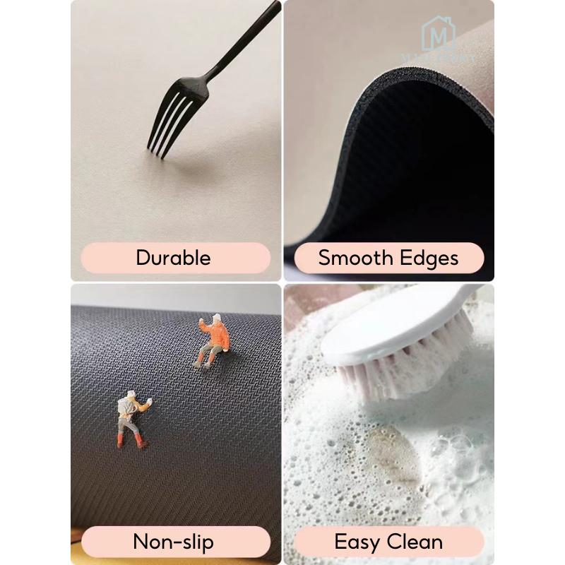 Ready Stock Red Festive CNY Diatom Floor Bath Mat Washable Non-Slip Chinese New Year Home Decor 2025 Snake Year Spring Festival