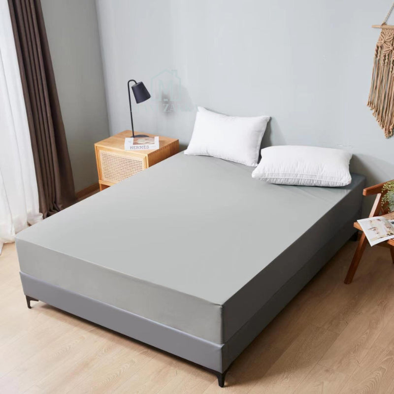๐ธ๐ฌ Ready Stock Waterproof Mattress Protector Fitted Bedsheet Cover King Queen Single Super Single Kids Baby Urine Pad