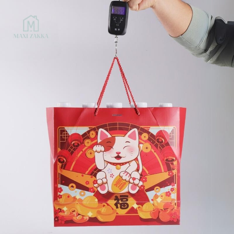 ๐ธ๐ฌ Ready Stock 1 Pc CNY Paper Gift Bag Mandarin Orange Candy Lucky Bag Fortune Gift Chinese New Year 2025 Red Carrier