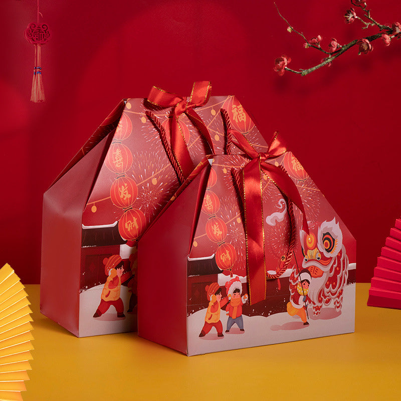 ๐ธ๐ฌ Ready Stock 1 Pc CNY Paper Gift Bag Mandarin Orange Candy Lucky Bag Fortune Gift Chinese New Year 2025 Red Carrier