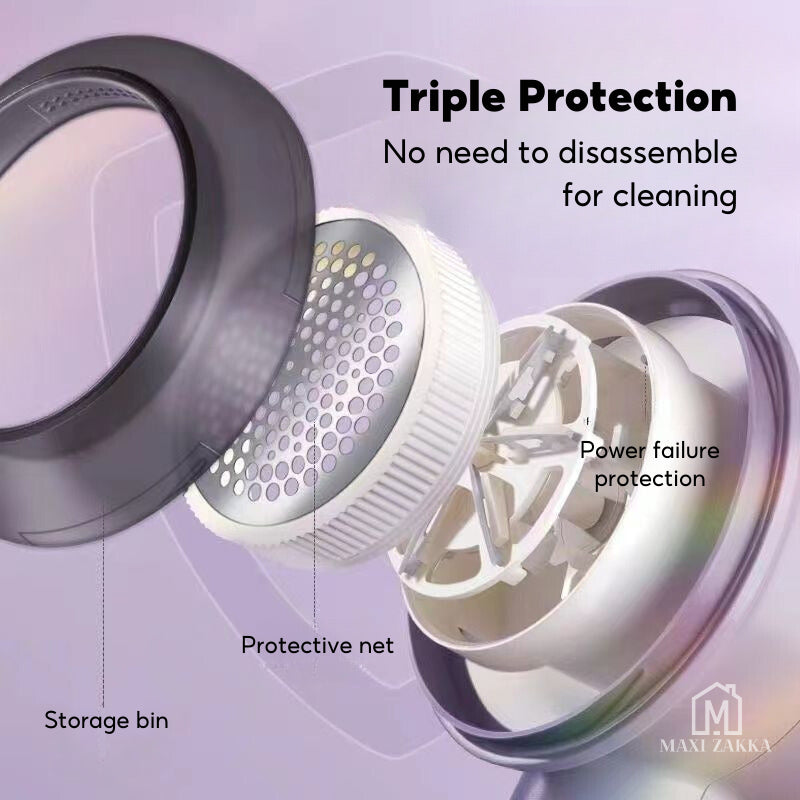 ๐ธ๐ฌ Local Stock Fabric Shaver Defuzzer Electric Lint Remover Rechargeable USB Sweater Shaver Hair Ball Trimmer