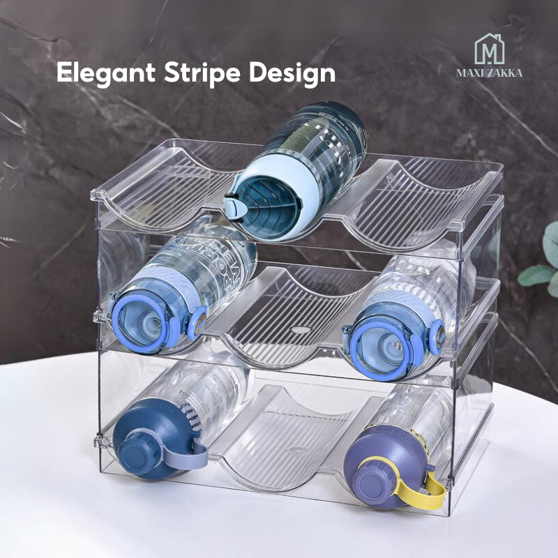 ๐ธ๐ฌ Ready Stock Water Bottle Flask Holder Stackable Thermos Storage Organizer Organiser Wine Rack Glass Umbrella Fridge