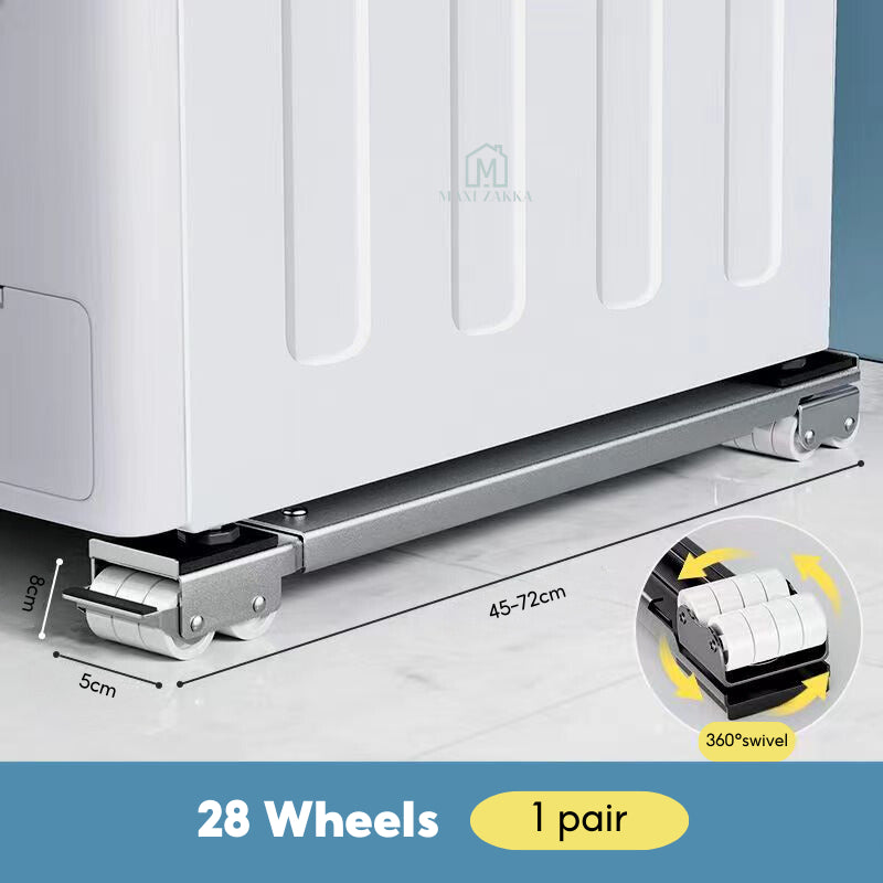 ๐ธ๐ฌReady Stock Washing Machine Base With Wheels Fridge Roller Base Refrigerator Stand Rack 360ยฐ Wheels