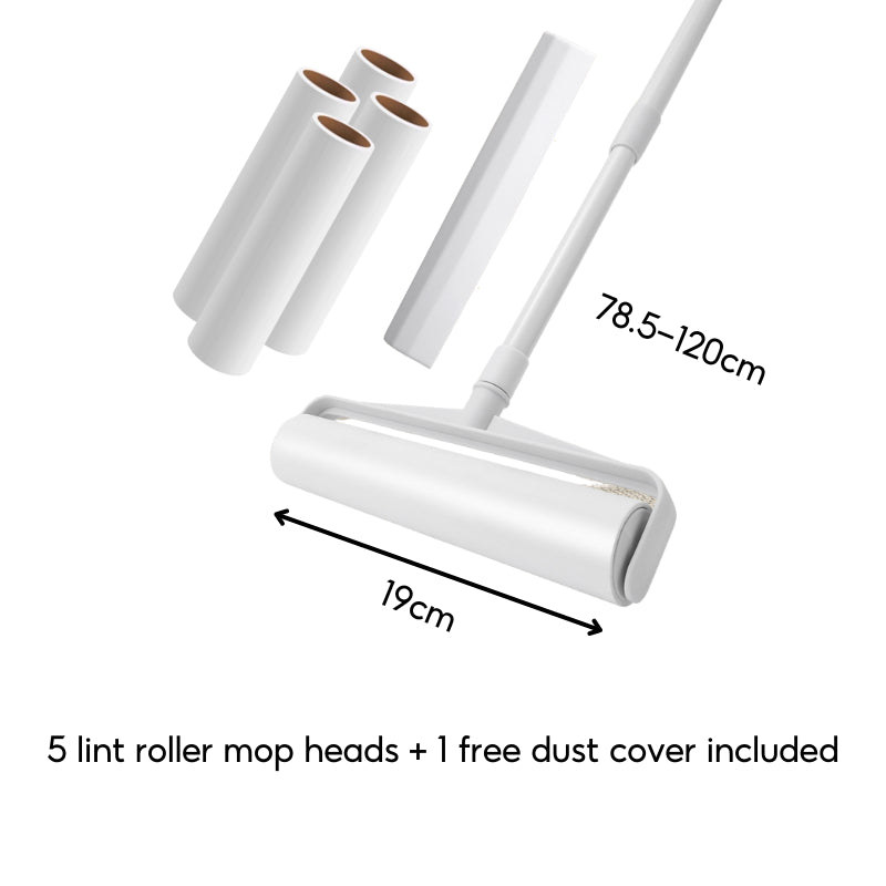 ๐ธ๐ฌ Ready Stock CHEAPEST Lint Roller Mop Dust Pet Hair Removal Extendable Rod Refill Sticky Paper Carpet Rug Bed Clothes