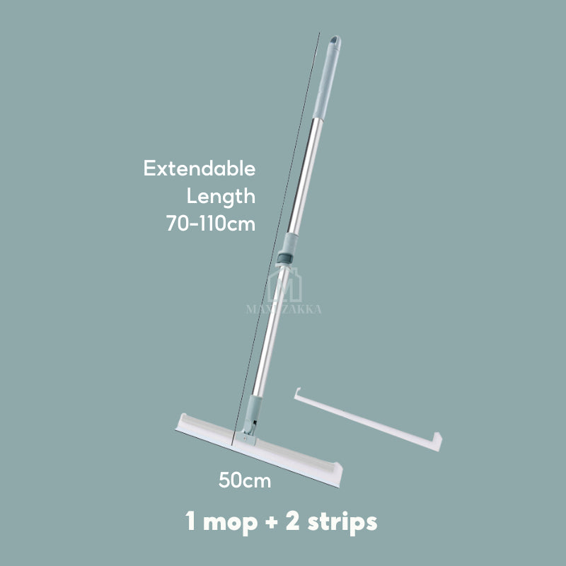 ๐ธ๐ฌ Ready Stock Magic Broom Sweeper Silicone Floor Scraper Extendable Floor Wiper Mop Bathroom Window Glass Cleaner 3 in1