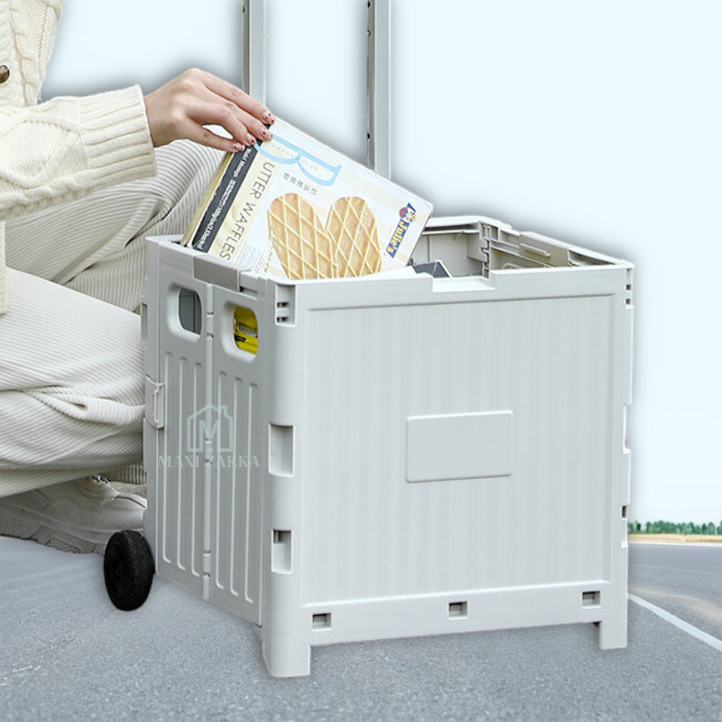 ๐ธ๐ฌ Ready Stock Foldable Grocery Shopping Trolley Large Utility Cart Collapsible Large Capacity Stair Climb 360 Rotatable