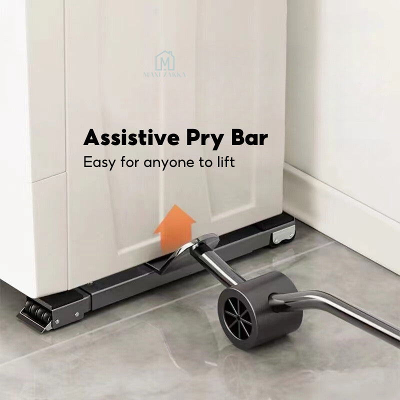 ๐ธ๐ฌReady Stock Washing Machine Base With Wheels Fridge Roller Base Refrigerator Stand Rack 360ยฐ Wheels