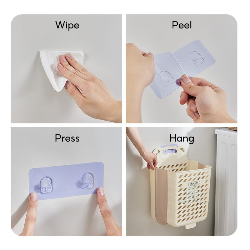 ๐ธ๐ฌ Ready Stock Foldable Laundry Basket Space Saving Dirty Clothes Storage Bag Shelves Toy Organizer Bathroom Large Capac
