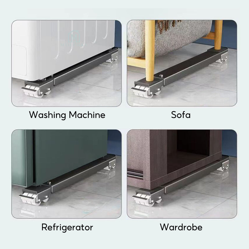 ๐ธ๐ฌReady Stock Washing Machine Base With Wheels Fridge Roller Base Refrigerator Stand Rack 360ยฐ Wheels