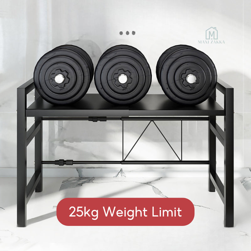 ๐ธ๐ฌ Ready Stock Microwave Rack Adjustable Oven Shelf Kitchen Countertop Organiser Storage Oven Stand Toaster Telescopic