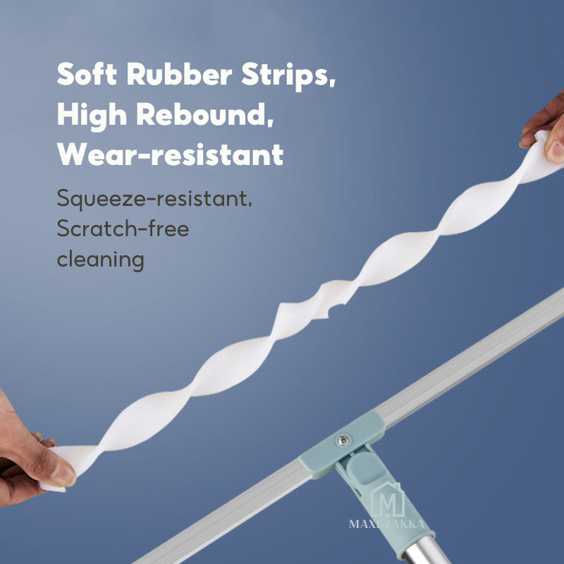 ๐ธ๐ฌ Ready Stock Magic Broom Sweeper Silicone Floor Scraper Extendable Floor Wiper Mop Bathroom Window Glass Cleaner 3 in1