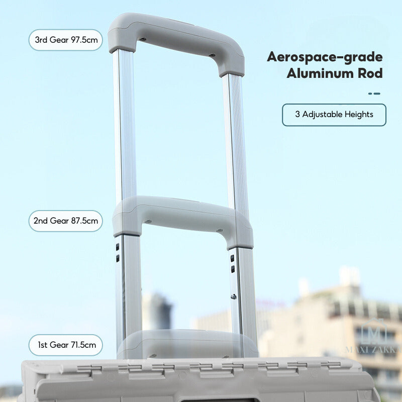 ๐ธ๐ฌ Ready Stock Foldable Grocery Shopping Trolley Large Utility Cart Collapsible Large Capacity Stair Climb 360 Rotatable