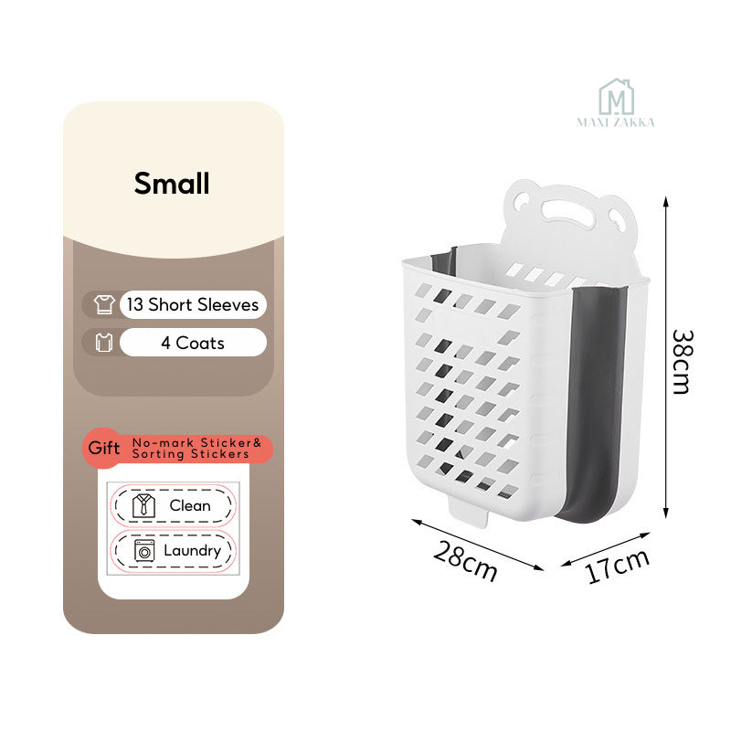 ๐ธ๐ฌ Ready Stock Foldable Laundry Basket Space Saving Dirty Clothes Storage Bag Shelves Toy Organizer Bathroom Large Capac