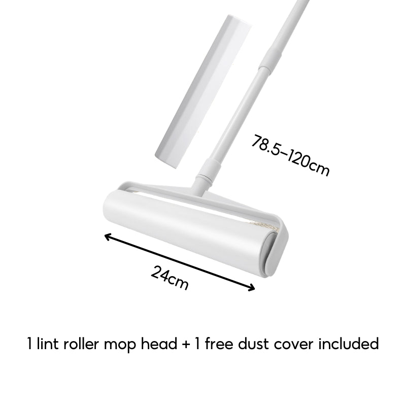 ๐ธ๐ฌ Ready Stock CHEAPEST Lint Roller Mop Dust Pet Hair Removal Extendable Rod Refill Sticky Paper Carpet Rug Bed Clothes
