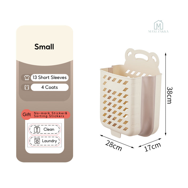 ๐ธ๐ฌ Ready Stock Foldable Laundry Basket Space Saving Dirty Clothes Storage Bag Shelves Toy Organizer Bathroom Large Capac