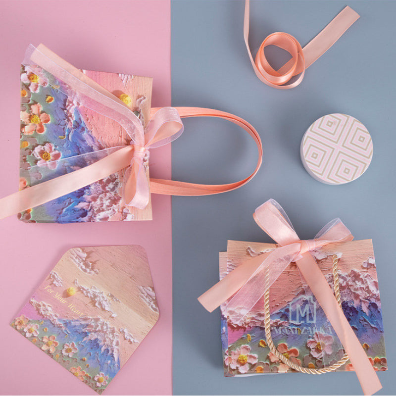 ๐ธ๐ฌ Ready Stock 3D Oil Painting Gift Paper Gag Beautiful Birthday Gift Holiday Mother's Valentine's Day Party Festival