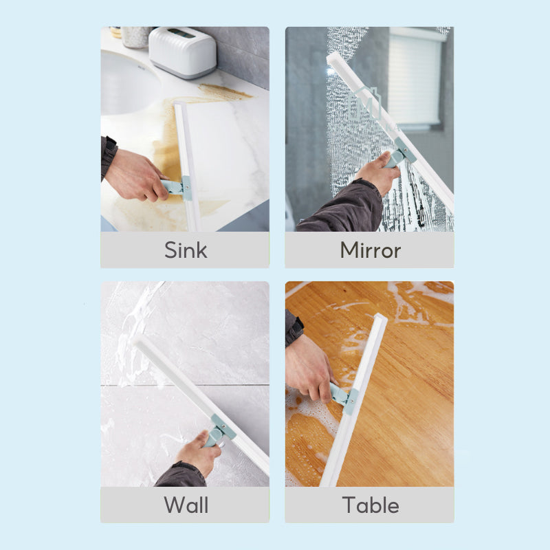 ๐ธ๐ฌ Ready Stock Magic Broom Sweeper Silicone Floor Scraper Extendable Floor Wiper Mop Bathroom Window Glass Cleaner 3 in1