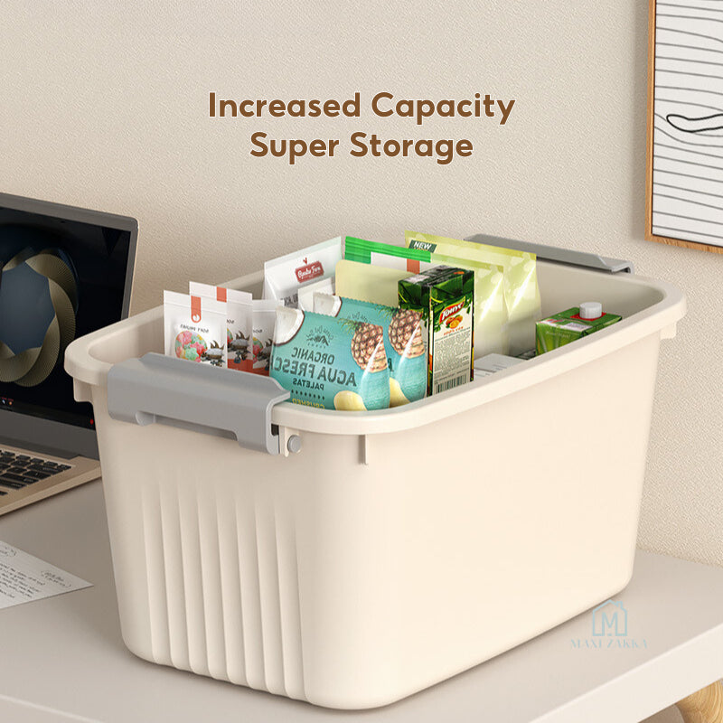 ๐ธ๐ฌ Local Stock Storage Box Stackable Large Plastic Container Wheel Lid Clothing Book Toy Home Cabinet Wardrobe Organizer