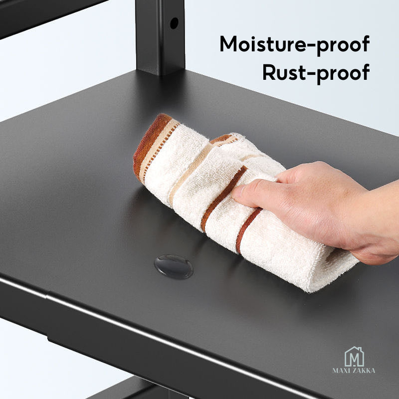 ๐ธ๐ฌ Ready Stock Microwave Rack Adjustable Oven Shelf Kitchen Countertop Organiser Storage Oven Stand Toaster Telescopic